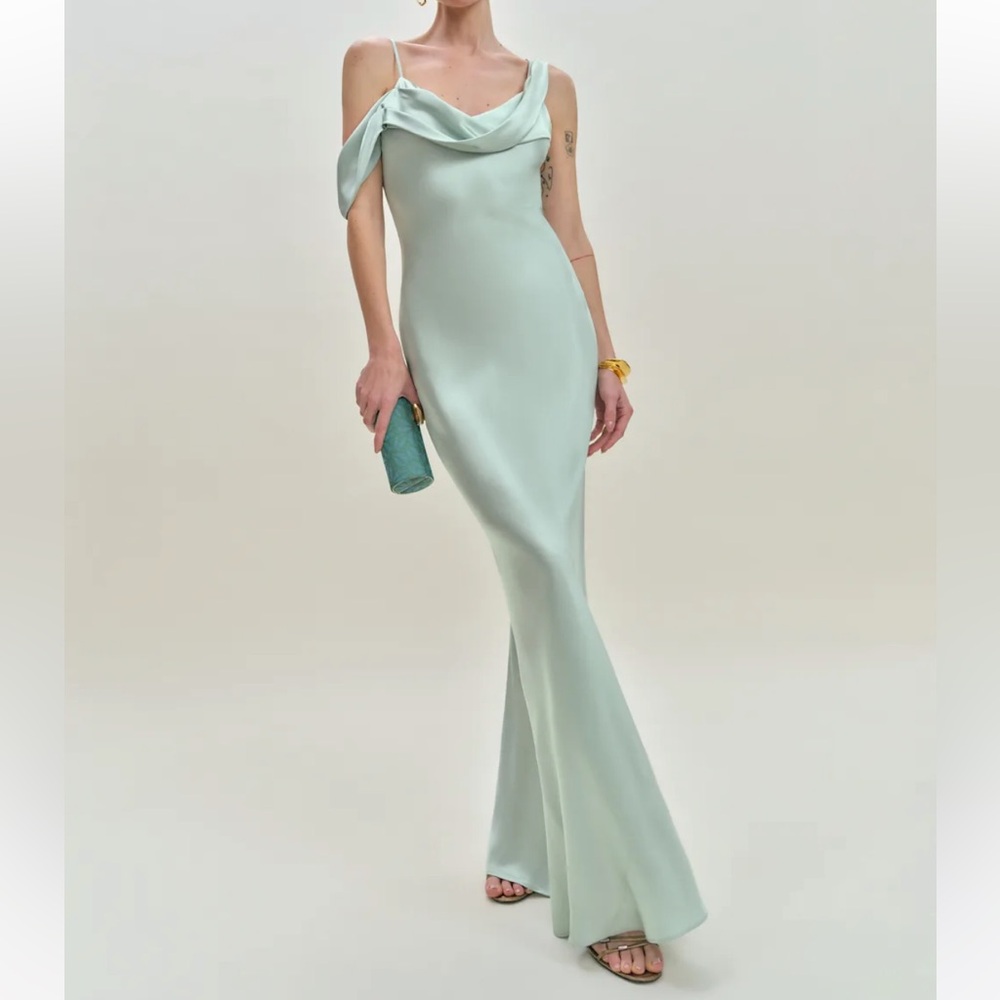 NEW NWT Reformation Ronda Dress Sea Glass
